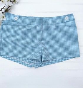 Pins and Needles Retro Green/White Plaid Shorts